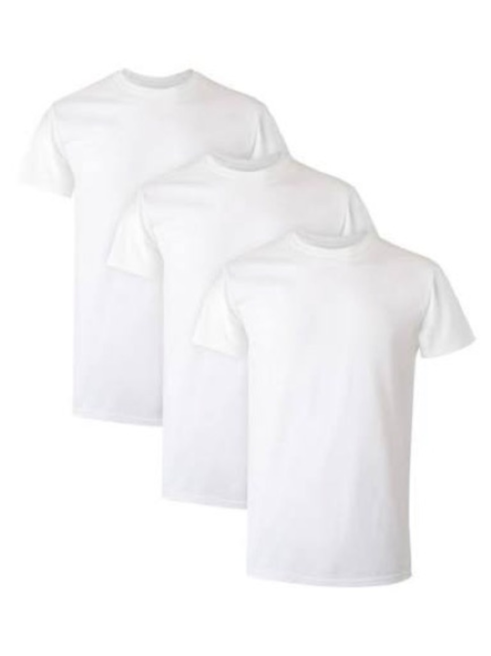 Hanes BRAND NEW Comfort Soft White Short Sleeve Crew Neck T-Shirts - 3 Pack SZ.L